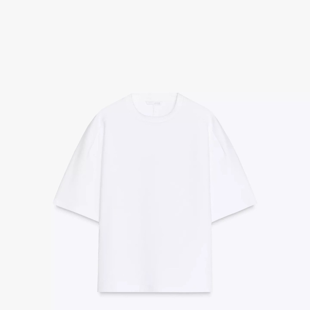 Zara x White Shorts and Short Sleeve Sweatshirt Set
